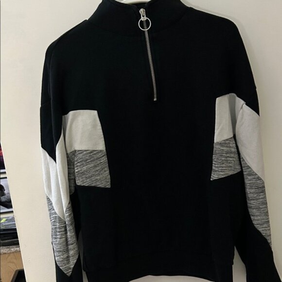 PINK Victoria's Secret Tops - Victoria Secret PINK half zip sweatshirt with PINK on collar